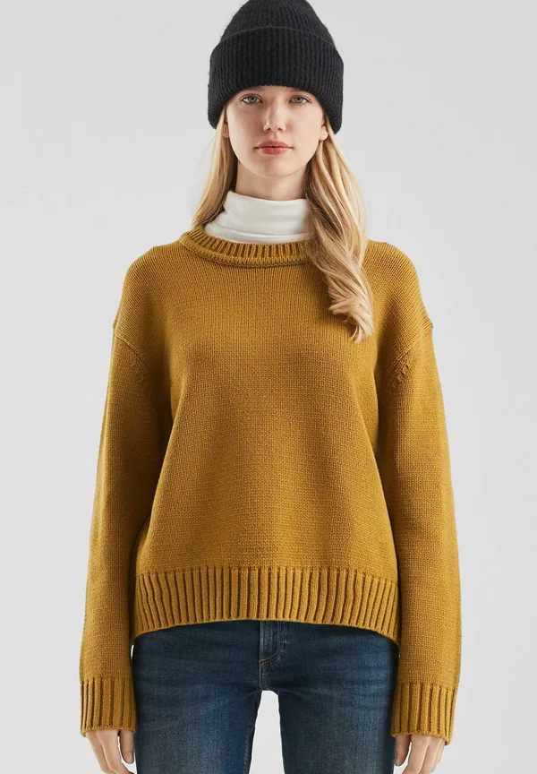 Strickpullover - senf