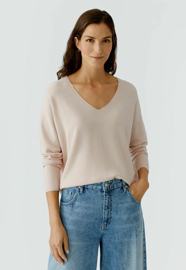 Strickpullover - sepia rose