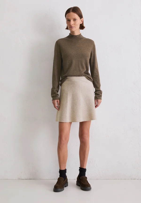 Strickpullover - shaded brown melange