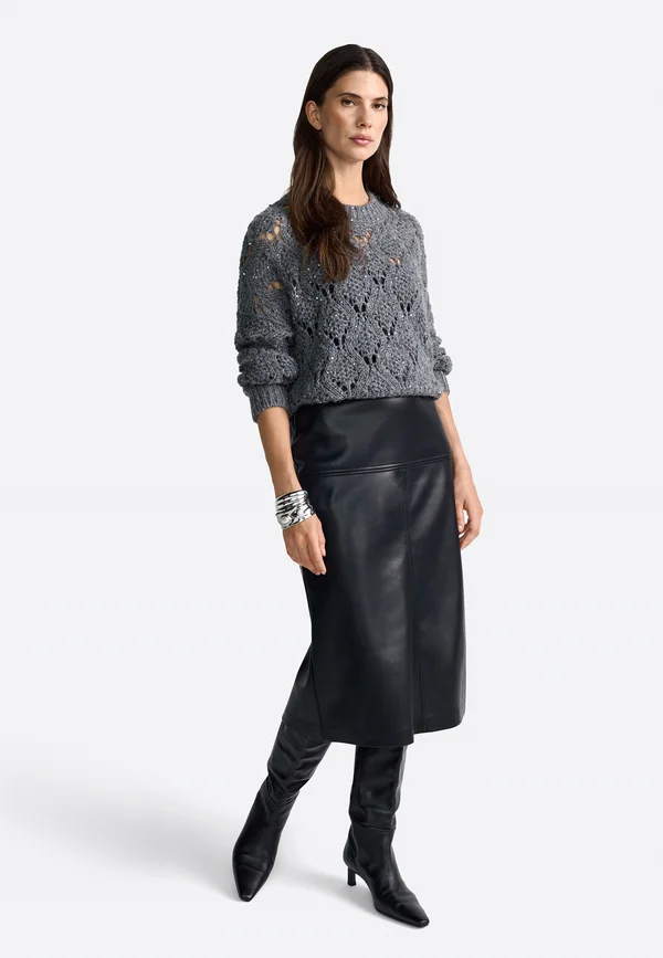 Strickpullover - shadow grey