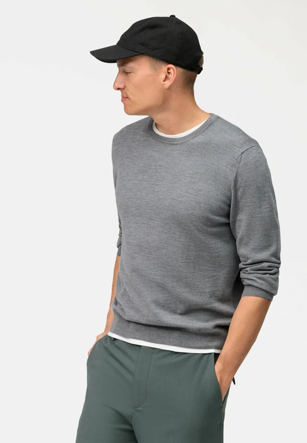 Strickpullover - silbergrau