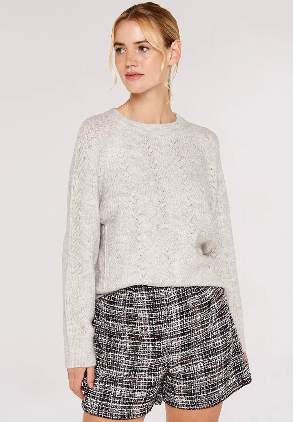 Strickpullover - silver