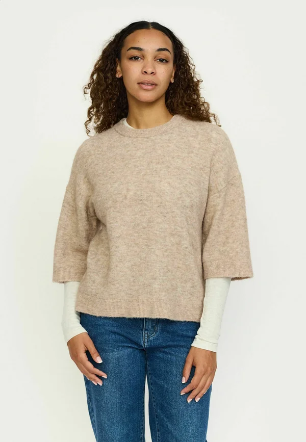 Strickpullover - smoke gray melange