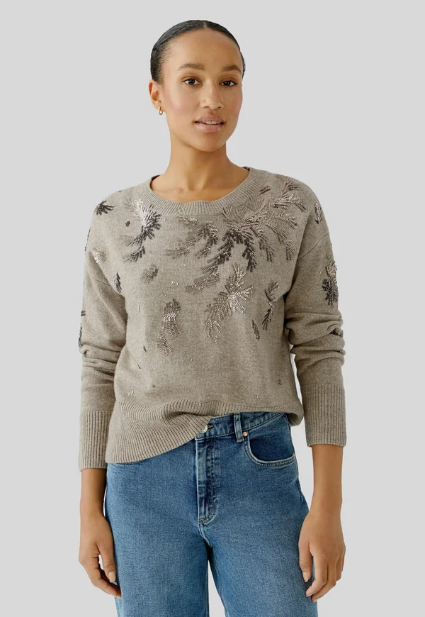 Strickpullover - smokey taupe