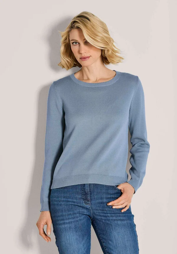 Strickpullover - smoky blue