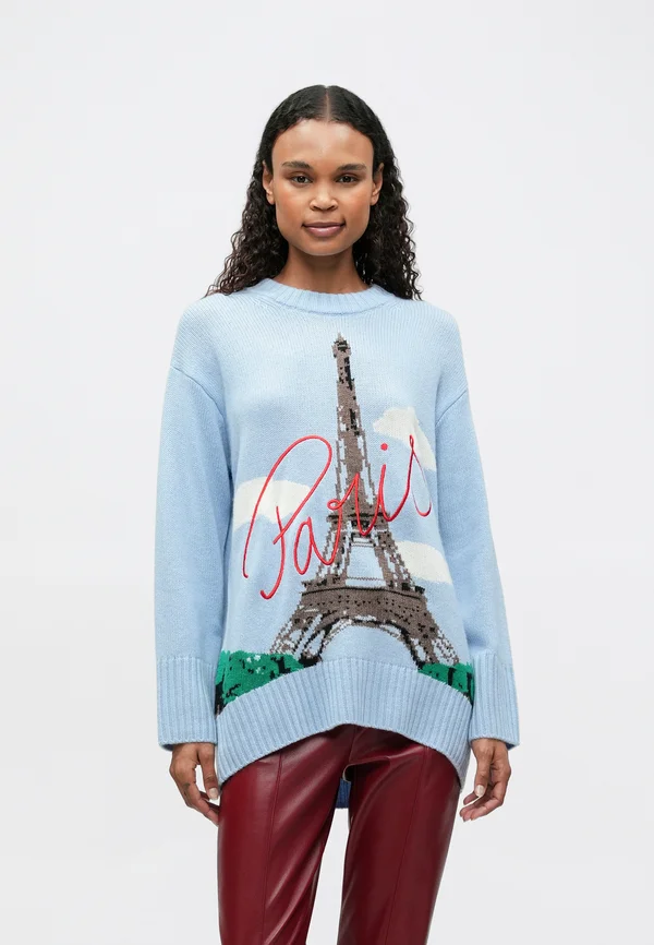 Strickpullover - smooth blue