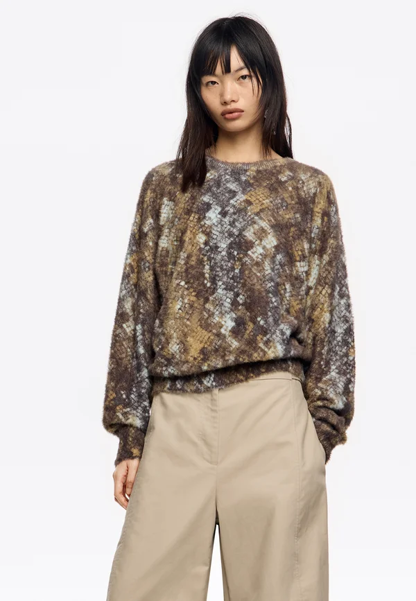 Strickpullover - snake caqui