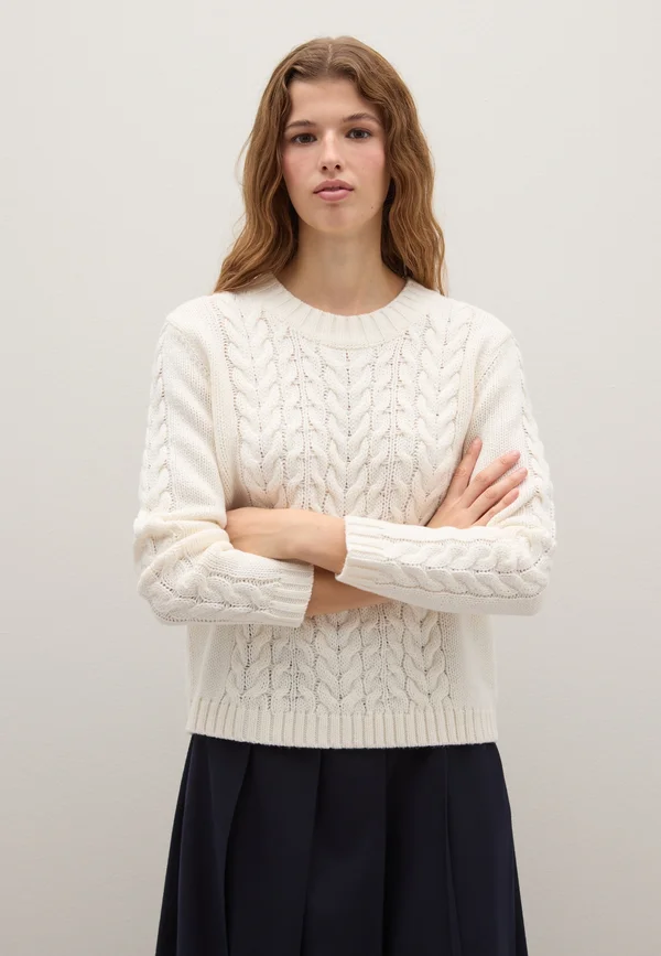 Strickpullover - soft white
