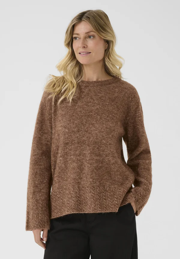 Strickpullover - sorrel horse melange