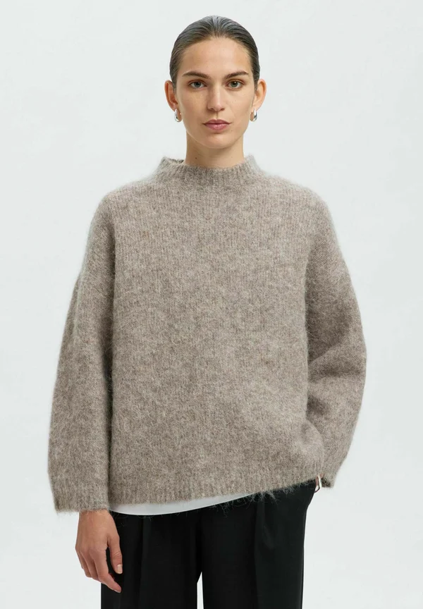 Strickpullover - steel gray