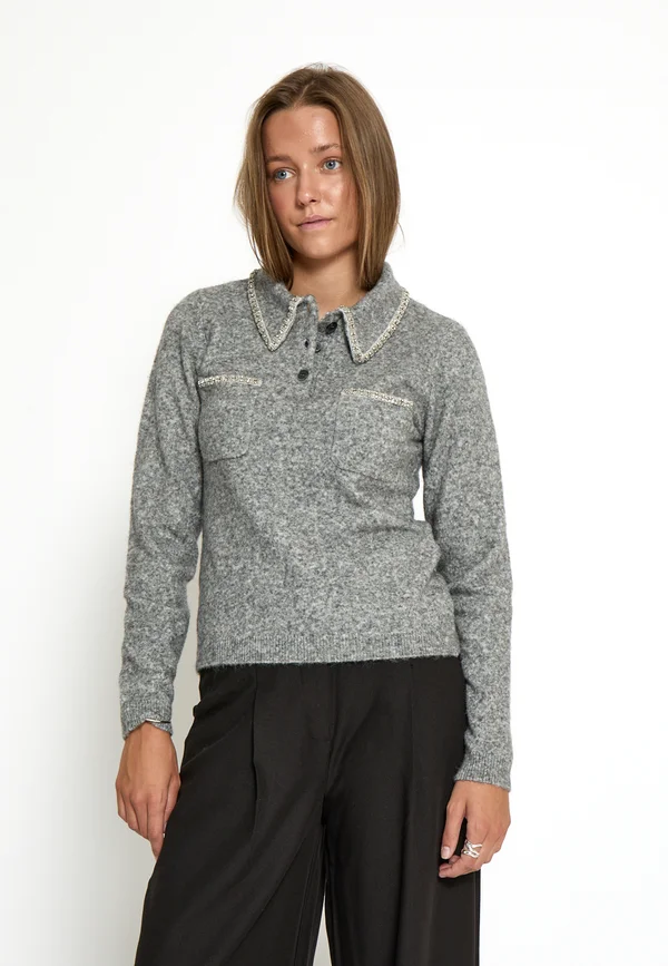 Strickpullover - steel grey mel.