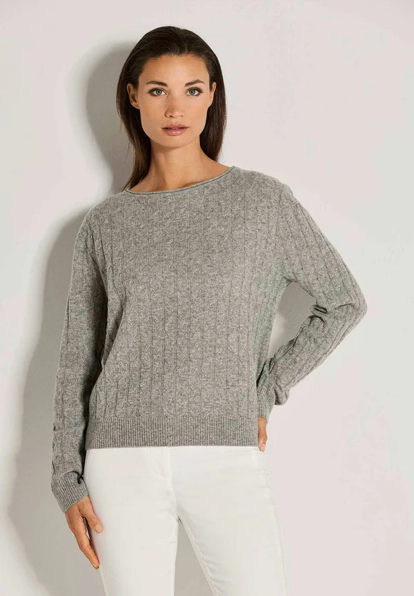 Strickpullover - stone grey   melange
