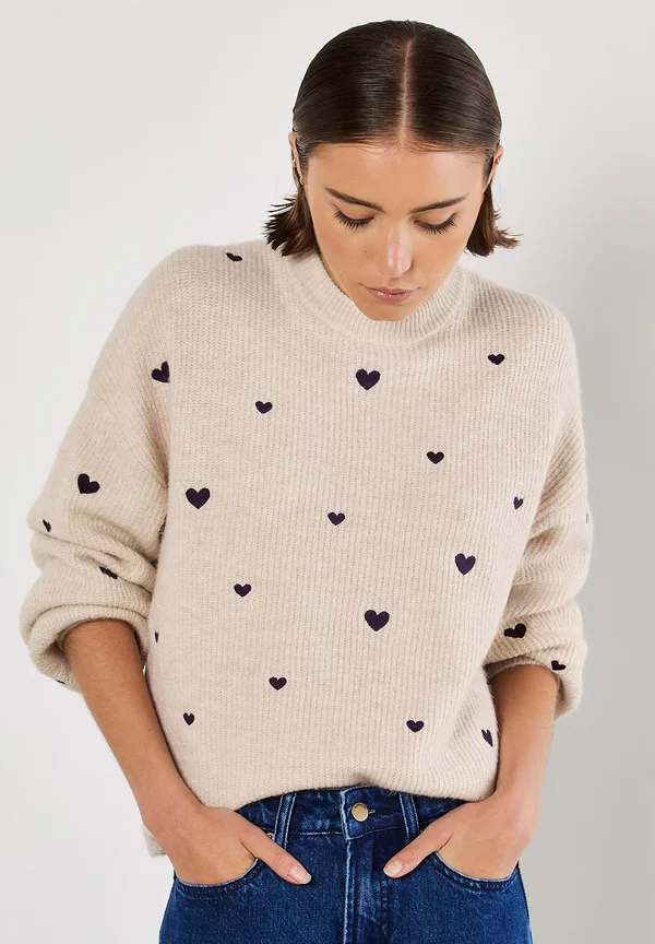 Strickpullover - stone