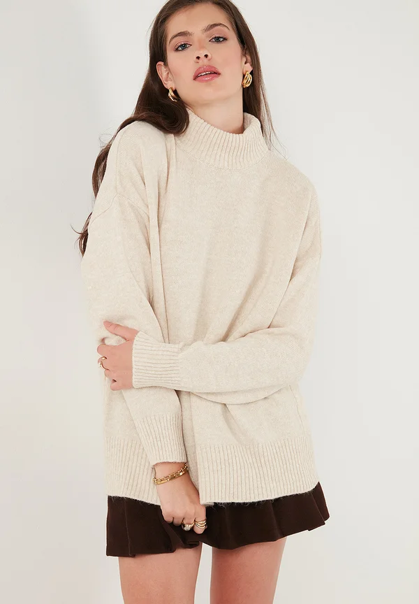 Strickpullover - stone
