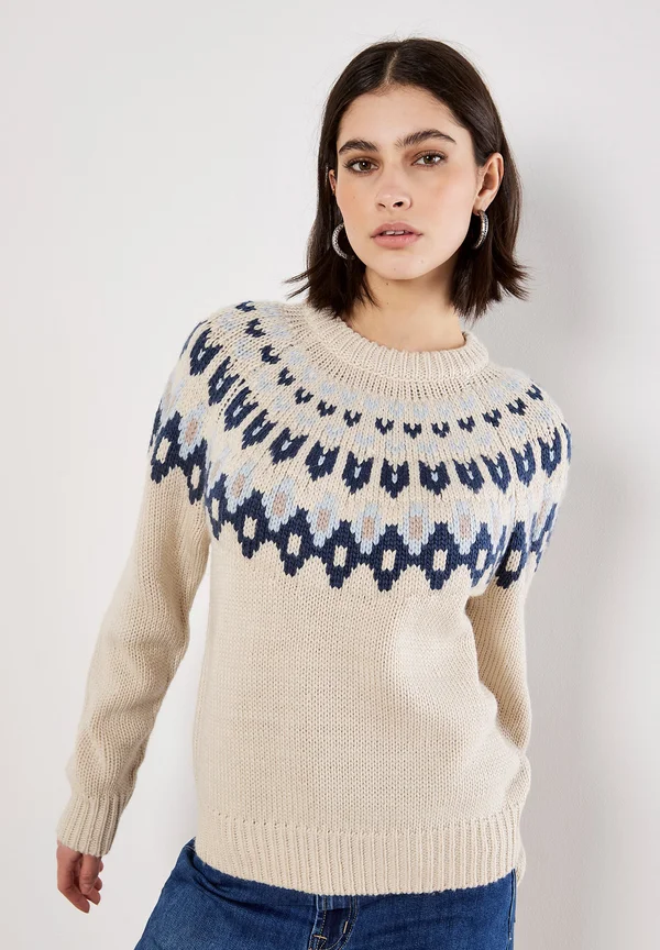 Strickpullover - stone