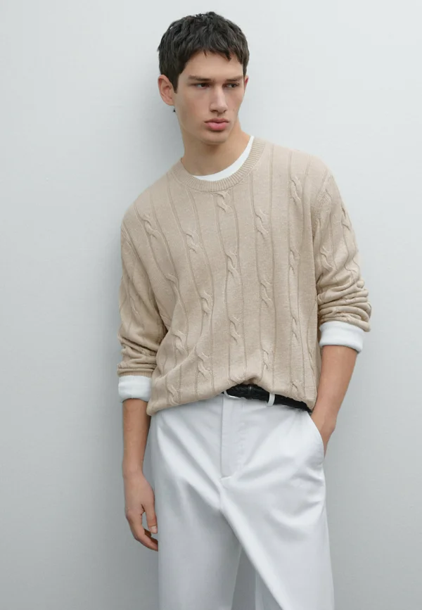 Strickpullover - stone