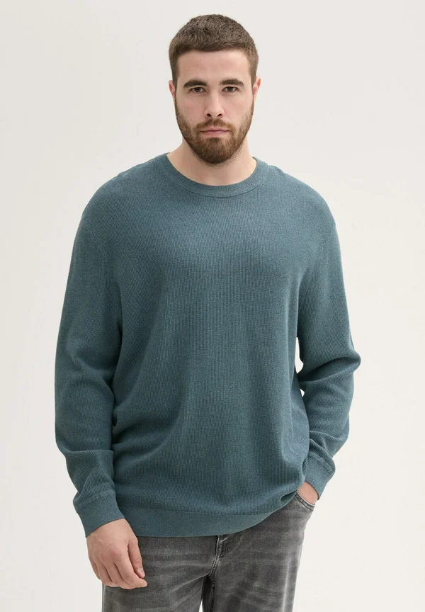 Strickpullover - stormy teal melange