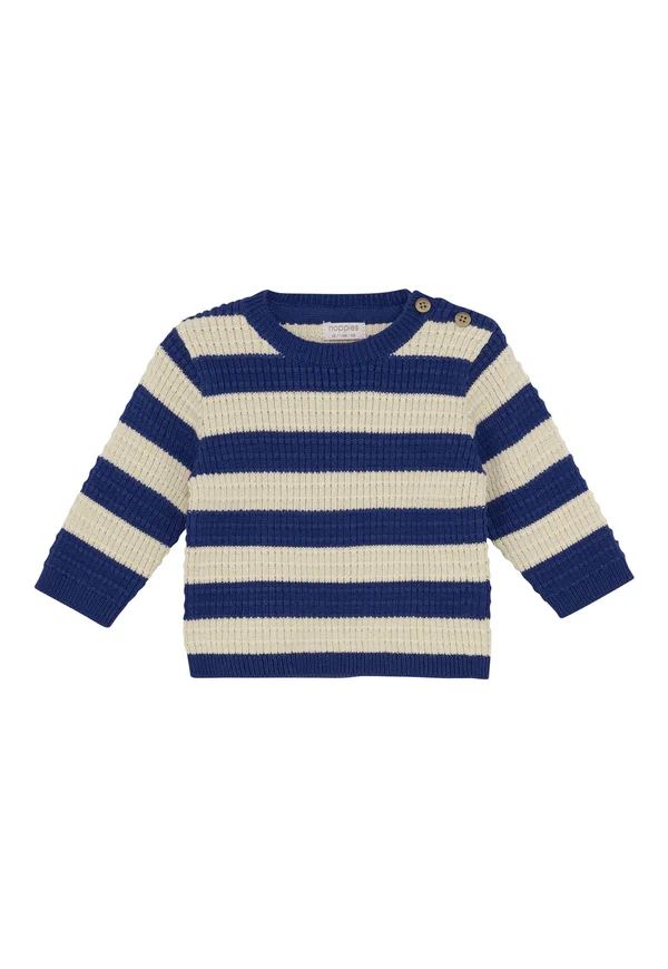 Strickpullover - stripe pattern blue