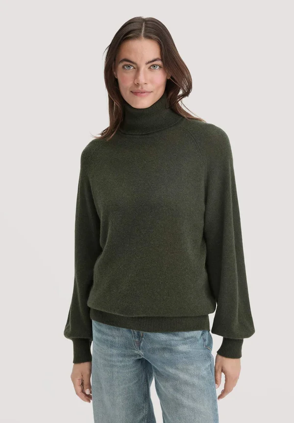 Strickpullover - tannengrün