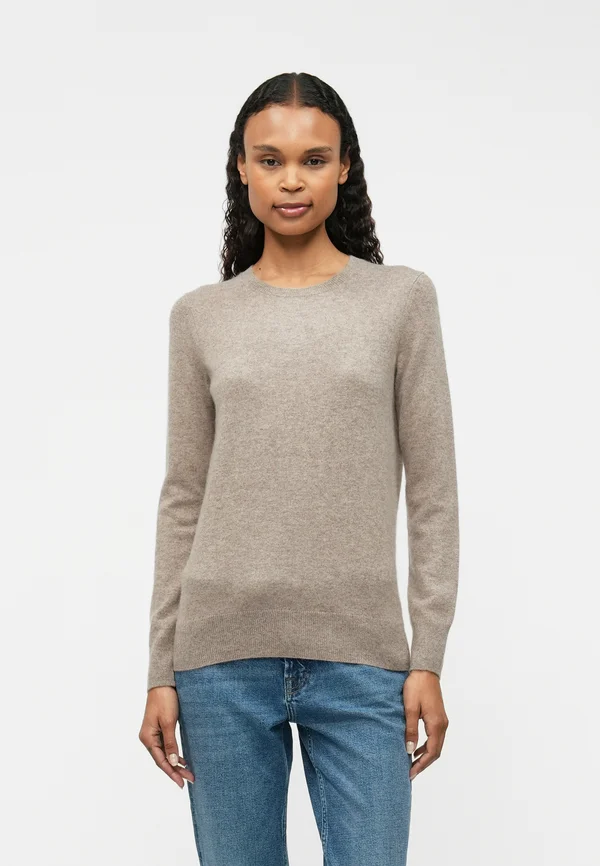 Strickpullover - taupe chine