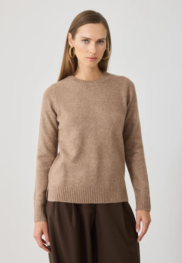Strickpullover - taupe grey melange
