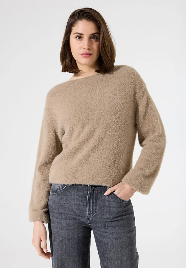 Strickpullover - taupe