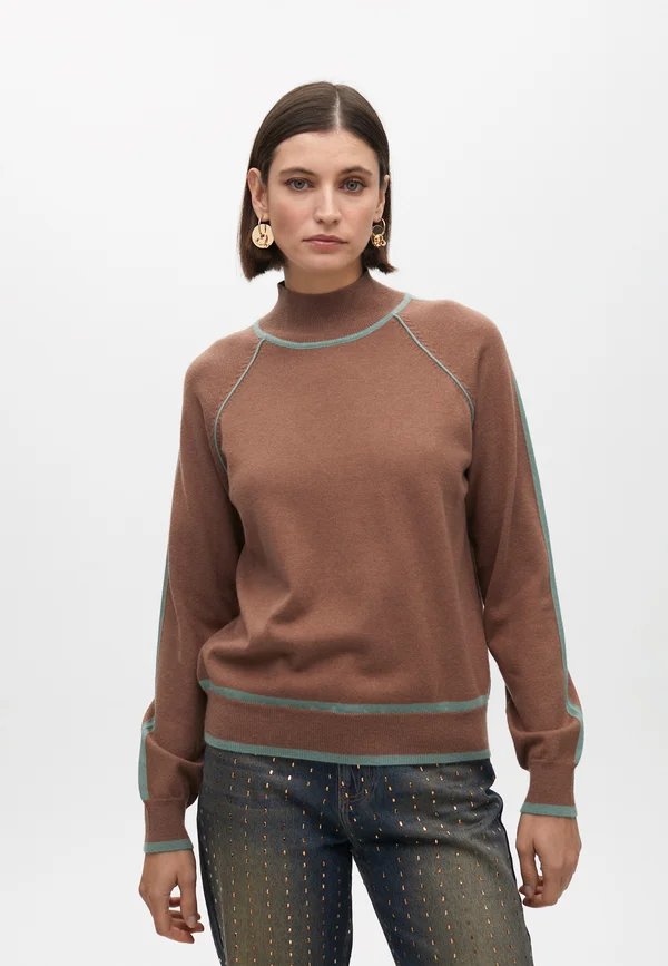 Strickpullover - taupe