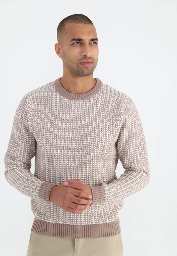 Strickpullover - taupe