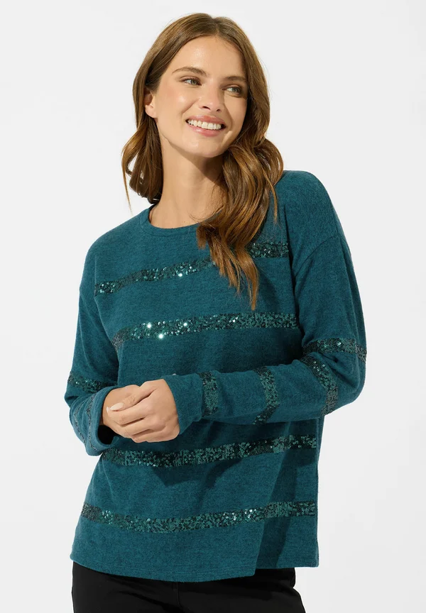 Strickpullover - teal