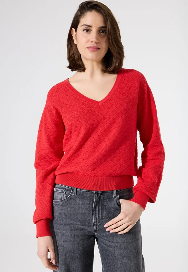 Strickpullover - true red