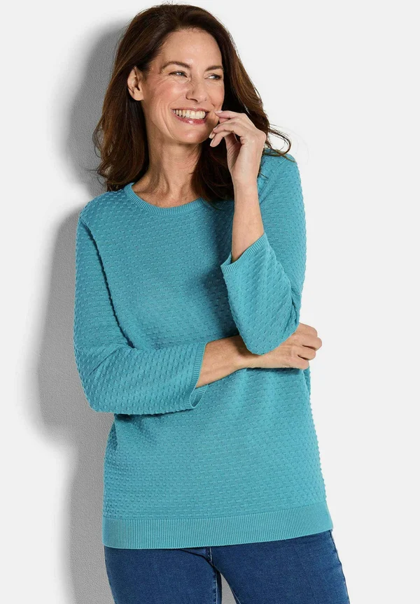 Strickpullover - turquoise