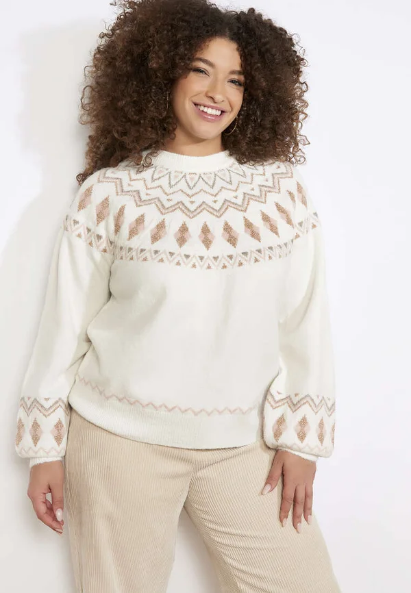 Strickpullover - vanilla white