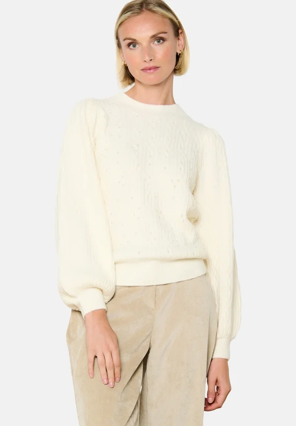 Strickpullover - vanilla white