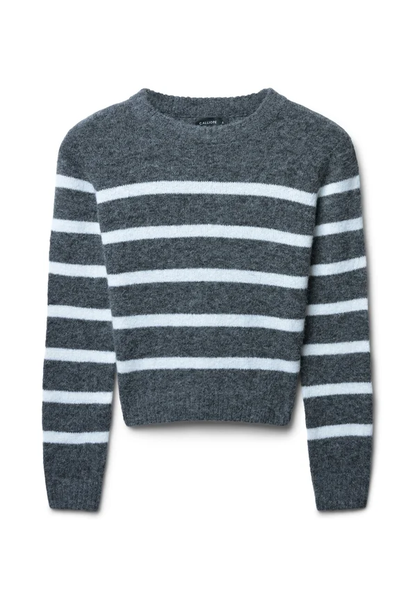 Strickpullover - var grigio scuro melange
