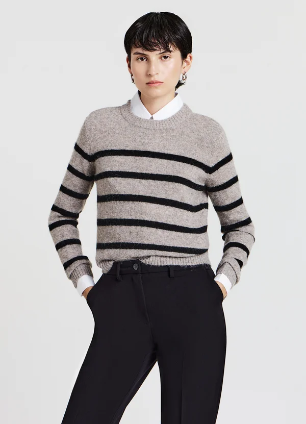 Strickpullover - var sabbia melange