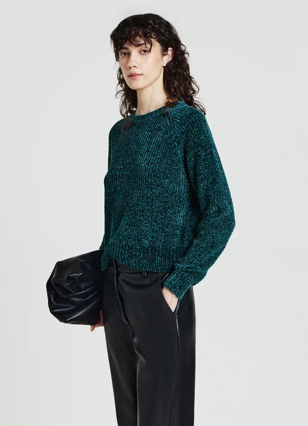 Strickpullover - verde bosco