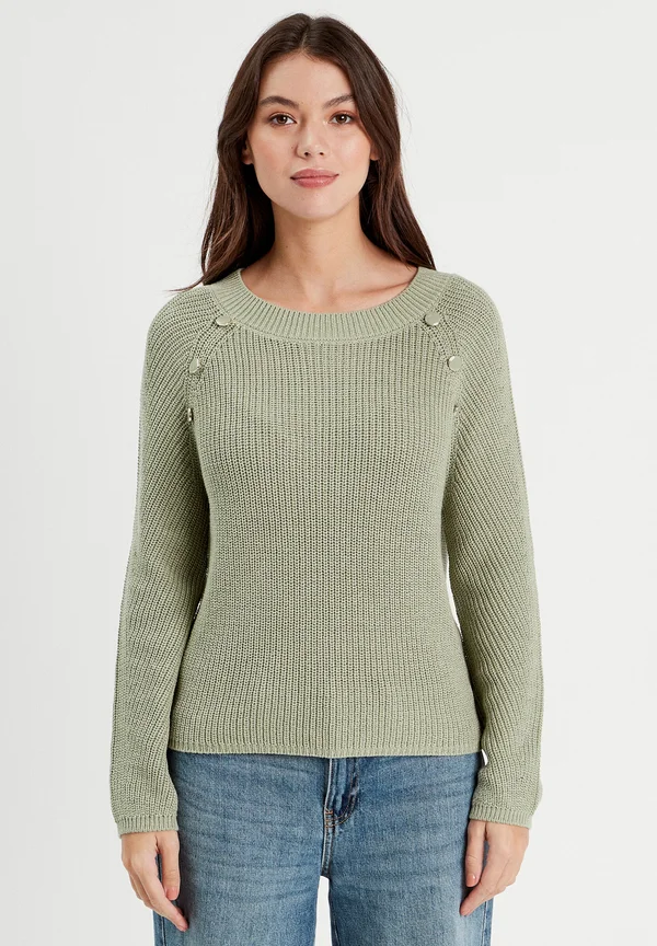 Strickpullover - vert pastel