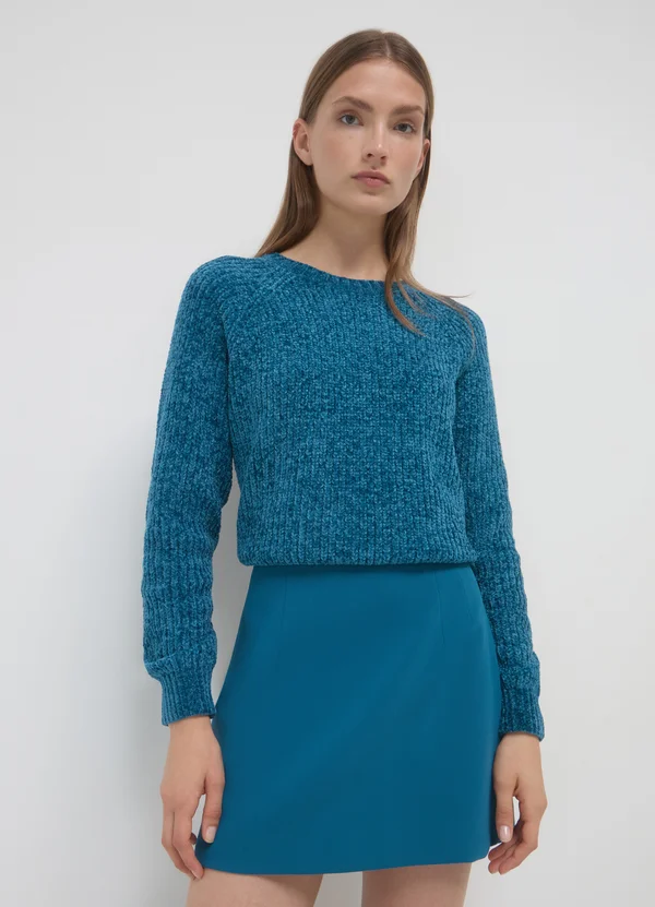 Strickpullover - vert