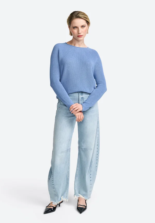 Strickpullover - vintage blue