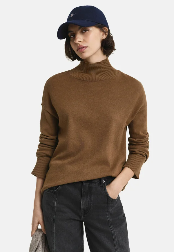 Strickpullover - warm khaki