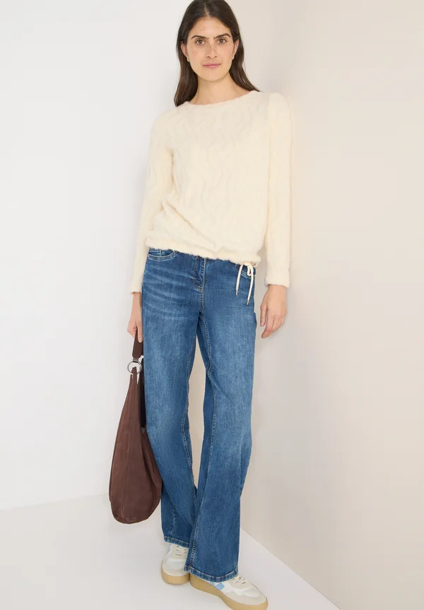 Strickpullover - weiß