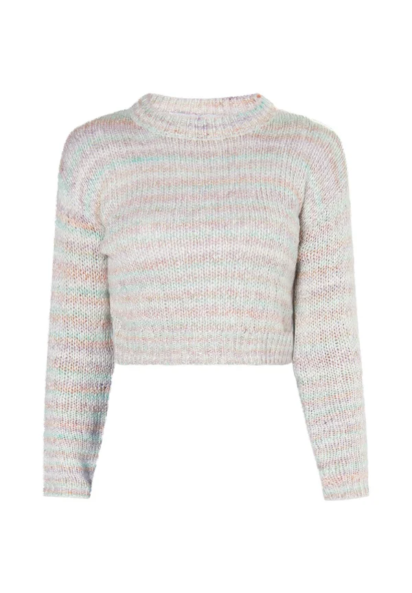 Strickpullover - weiches regenbogen mehrfarbig