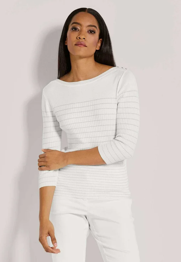 Strickpullover - white   gold