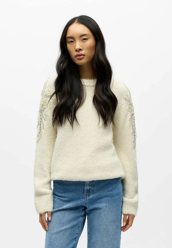 Strickpullover - white sand