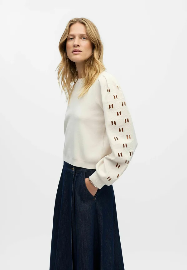 Strickpullover - white sand