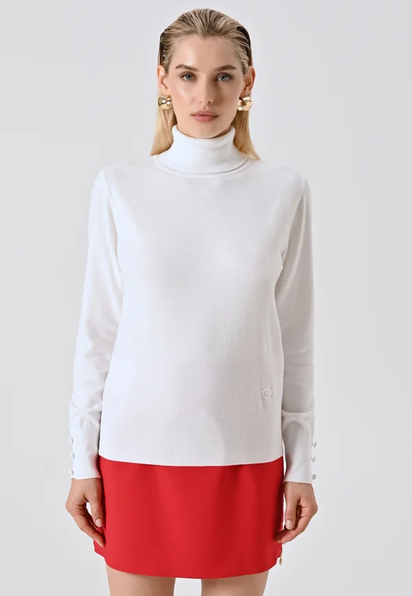 Strickpullover - white