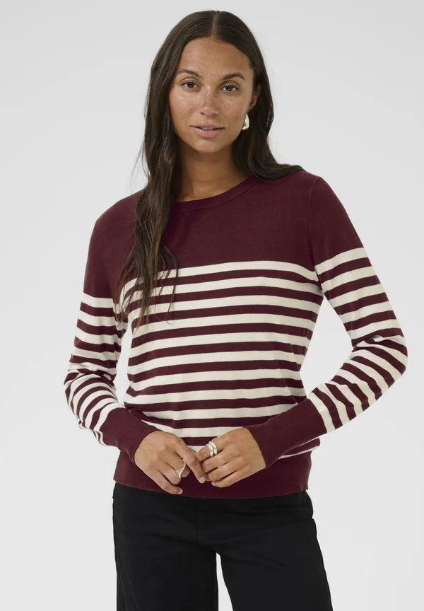 Strickpullover - windsor turtledove half stripe