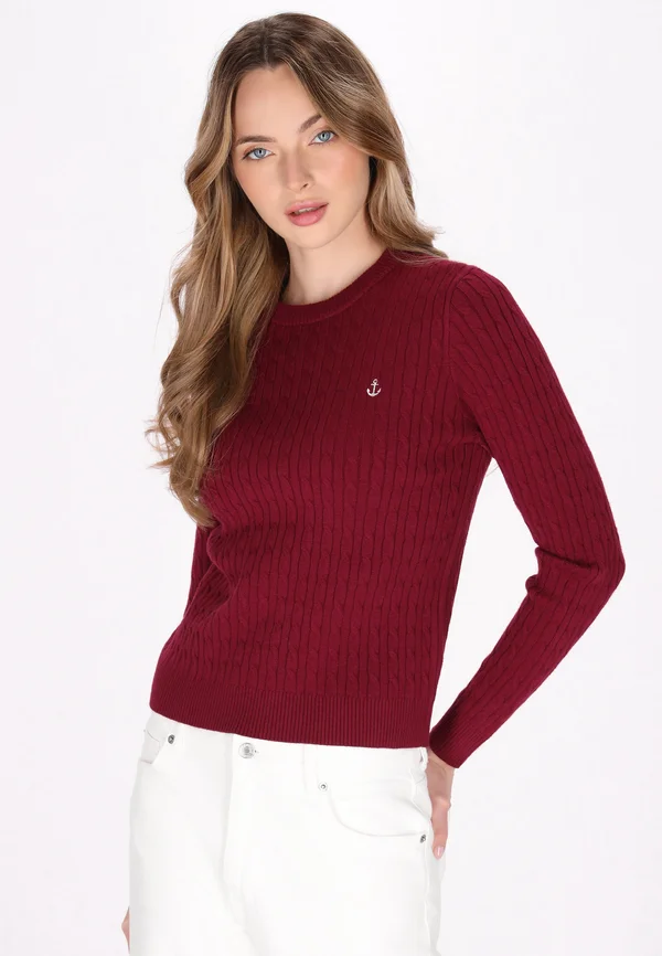 Strickpullover - wine red