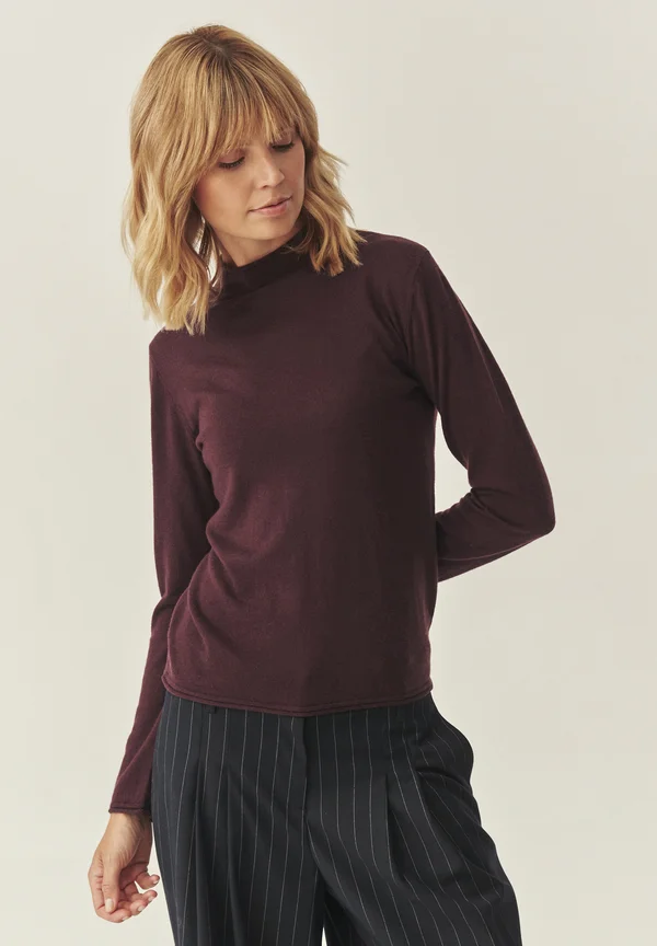 Strickpullover - wine