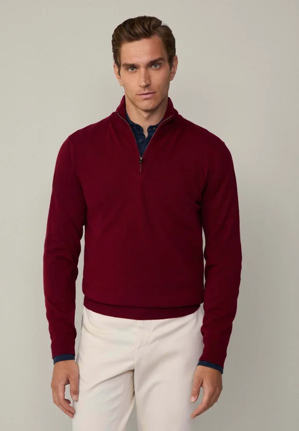 Strickpullover - winter red